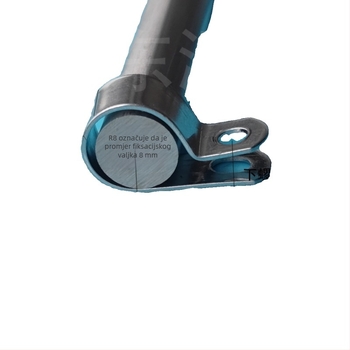 304 nehrđajući čelik, ojačani držač cijevi tipa R, Q686, jednostrani držač za kabelske i uljne cijevi