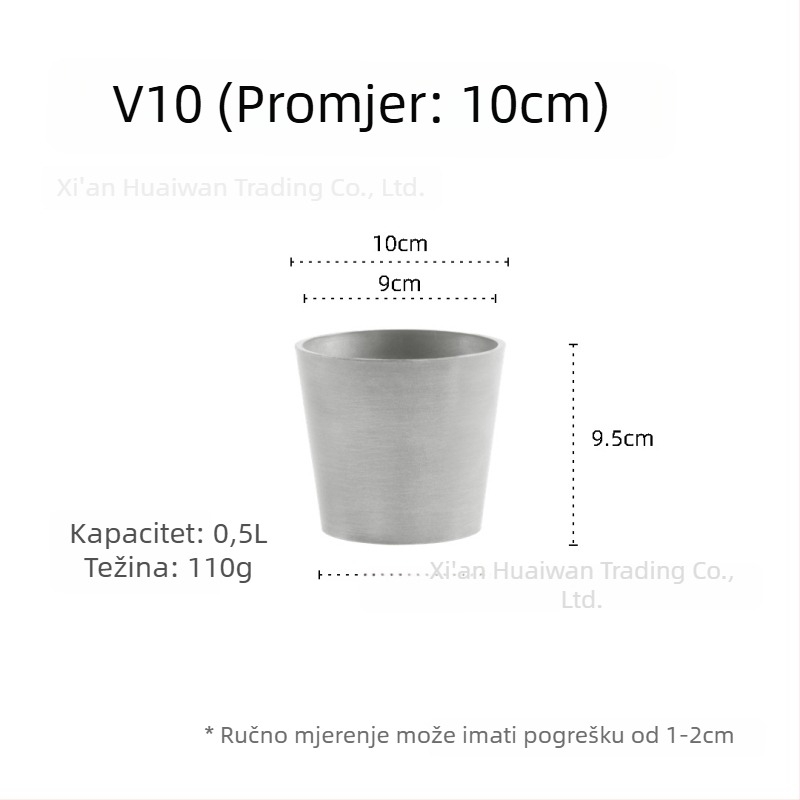 Cvjetni lonac od smole — prozračan, otporan na koroziju i čvrst, za stol ili pod, nordijski minimalistički stil