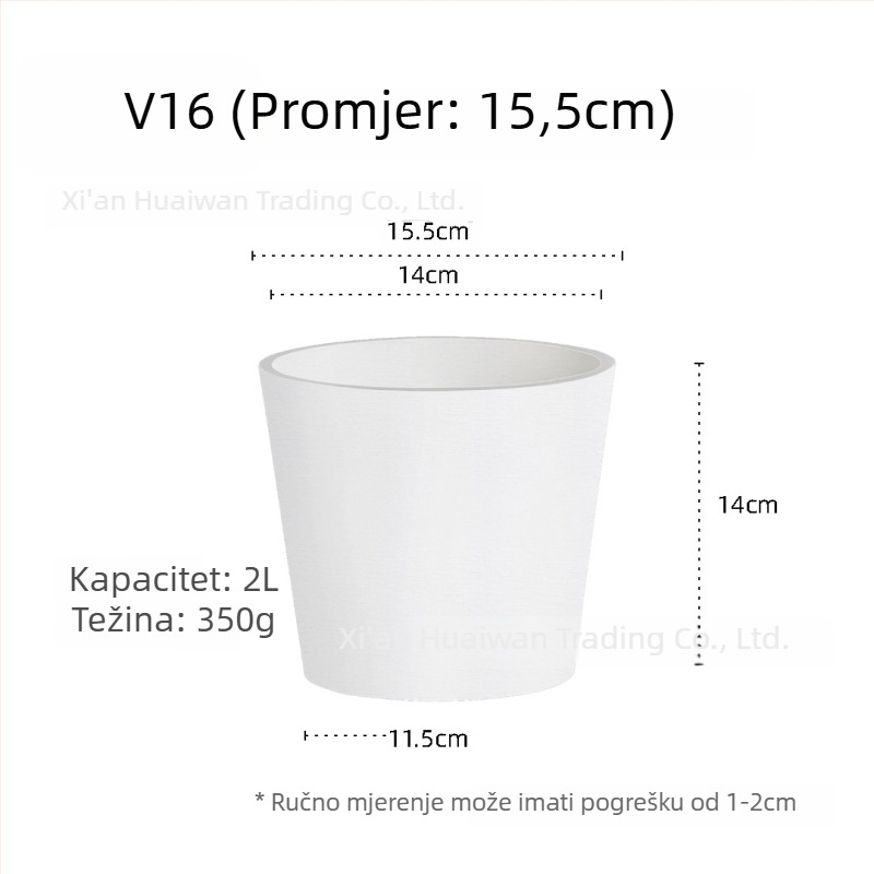 Cvjetni lonac od smole — prozračan, otporan na koroziju i čvrst, za stol ili pod, nordijski minimalistički stil