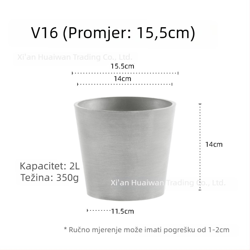 Cvjetni lonac od smole — prozračan, otporan na koroziju i čvrst, za stol ili pod, nordijski minimalistički stil