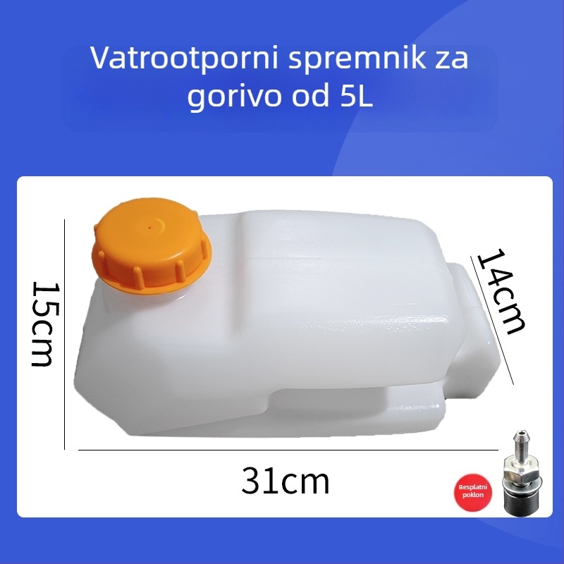 Kamionski spremnik dizelskog grijanja od nehrđajućeg čelika, s parkirnim grijačem, vanjski povećani spremnik ulja