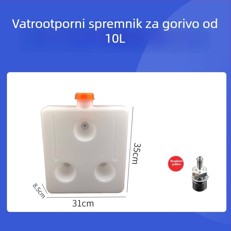 Kamionski spremnik dizelskog grijanja od nehrđajućeg čelika, s parkirnim grijačem, vanjski povećani spremnik ulja