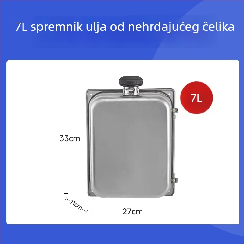 Kamionski spremnik dizelskog grijanja od nehrđajućeg čelika, s parkirnim grijačem, vanjski povećani spremnik ulja