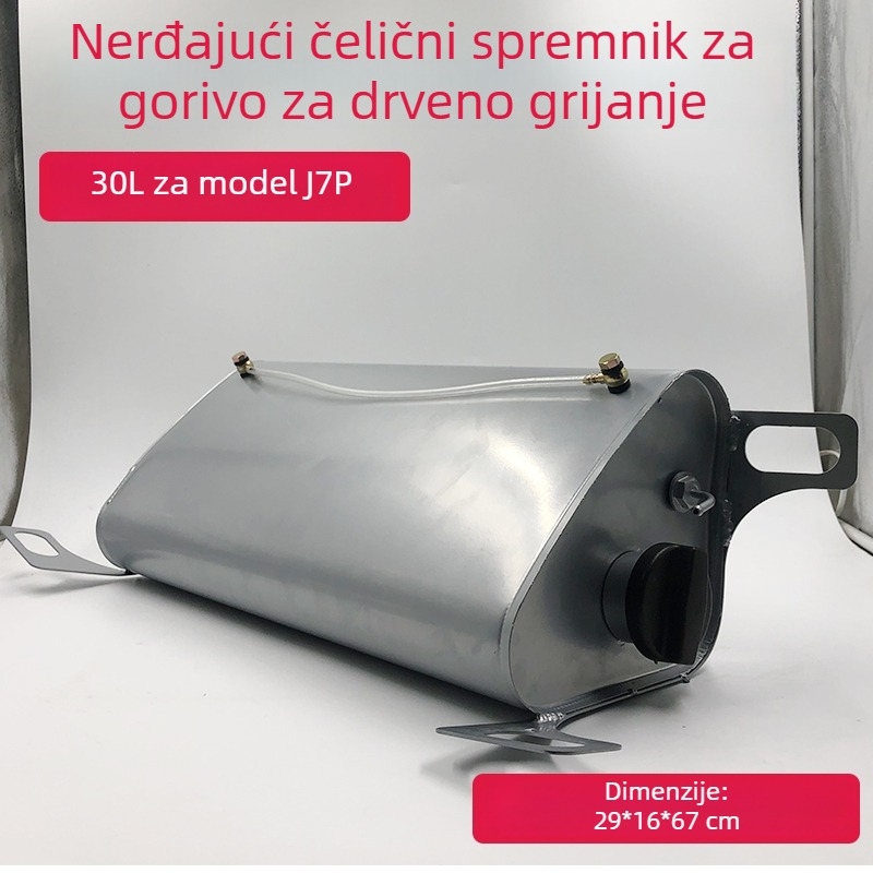 Kamionski spremnik dizelskog grijanja od nehrđajućeg čelika, s parkirnim grijačem, vanjski povećani spremnik ulja