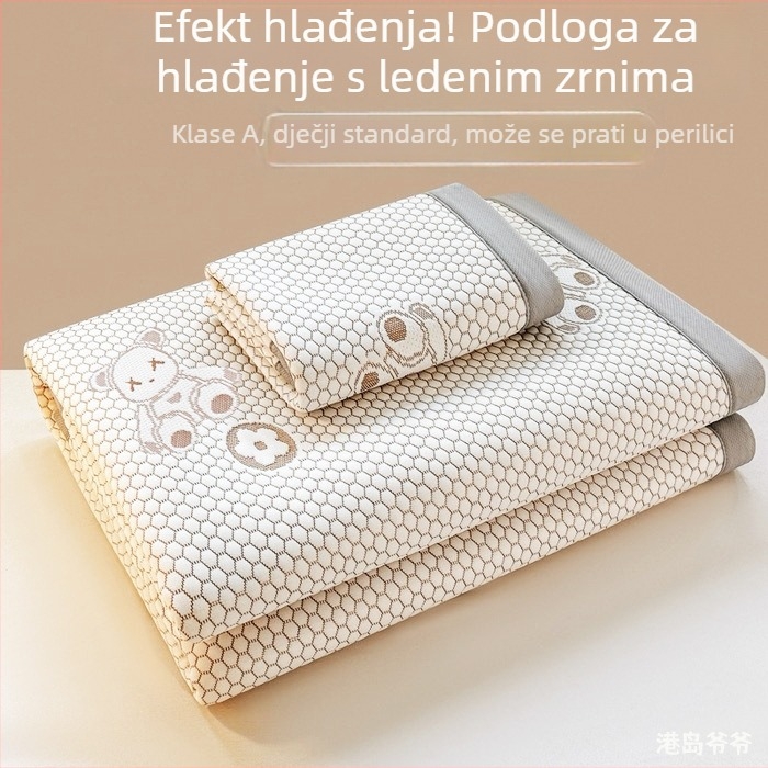Sklopiva podloga za hlađenje od ice-silk, sigurna za bebe, periva u pranju, ljetna upotreba