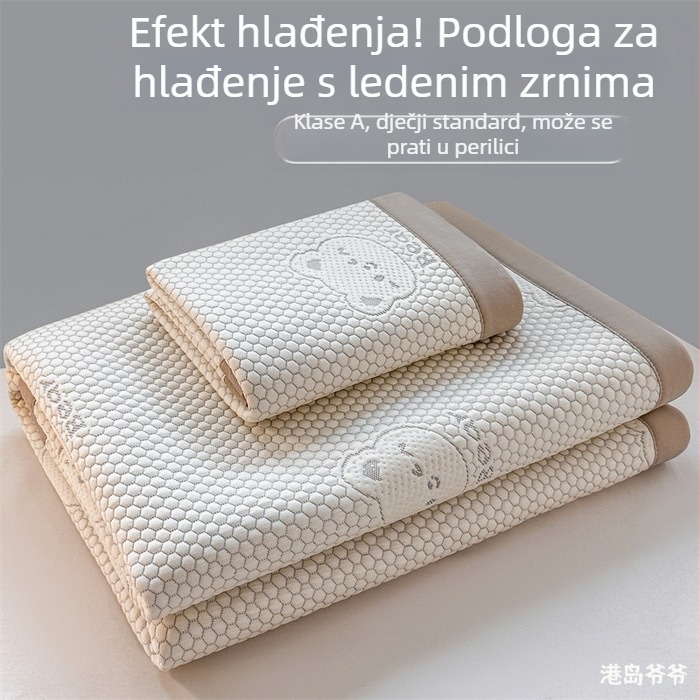 Sklopiva podloga za hlađenje od ice-silk, sigurna za bebe, periva u pranju, ljetna upotreba