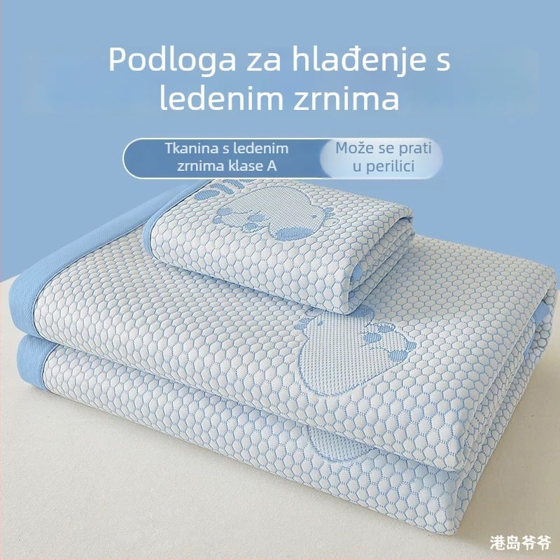 Sklopiva podloga za hlađenje od ice-silk, sigurna za bebe, periva u pranju, ljetna upotreba