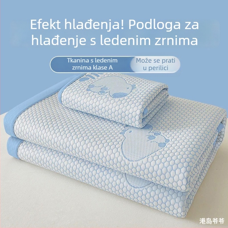 Sklopiva podloga za hlađenje od ice-silk, sigurna za bebe, periva u pranju, ljetna upotreba