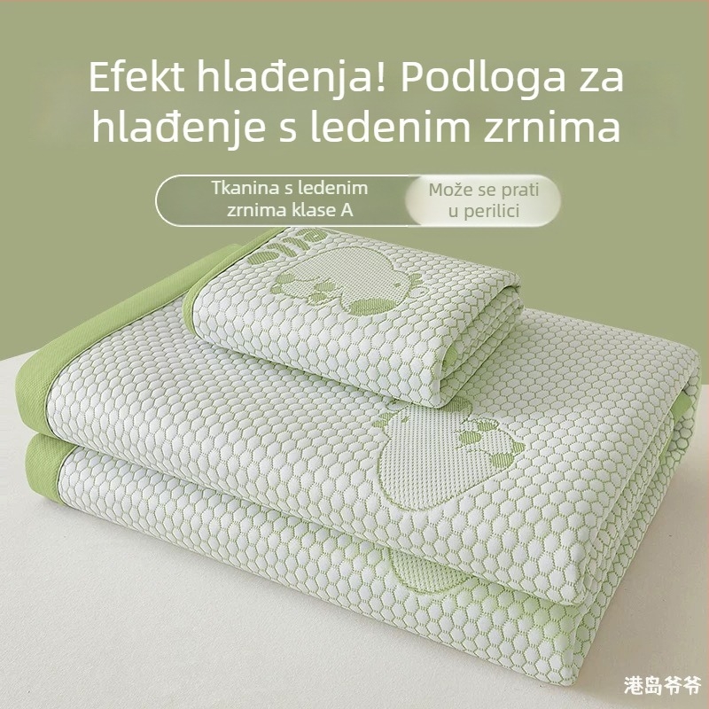 Sklopiva podloga za hlađenje od ice-silk, sigurna za bebe, periva u pranju, ljetna upotreba