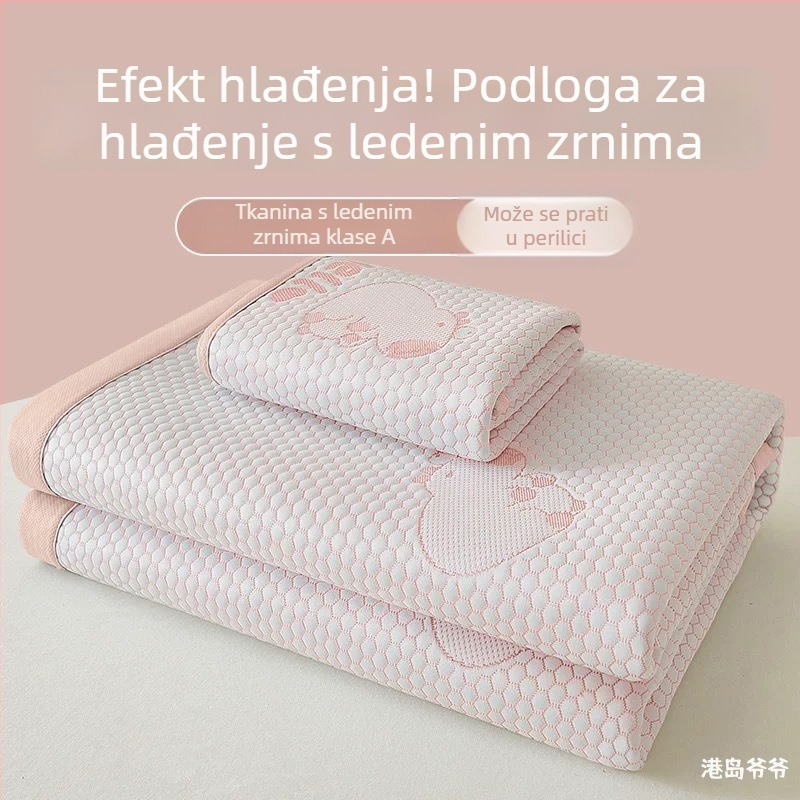 Sklopiva podloga za hlađenje od ice-silk, sigurna za bebe, periva u pranju, ljetna upotreba