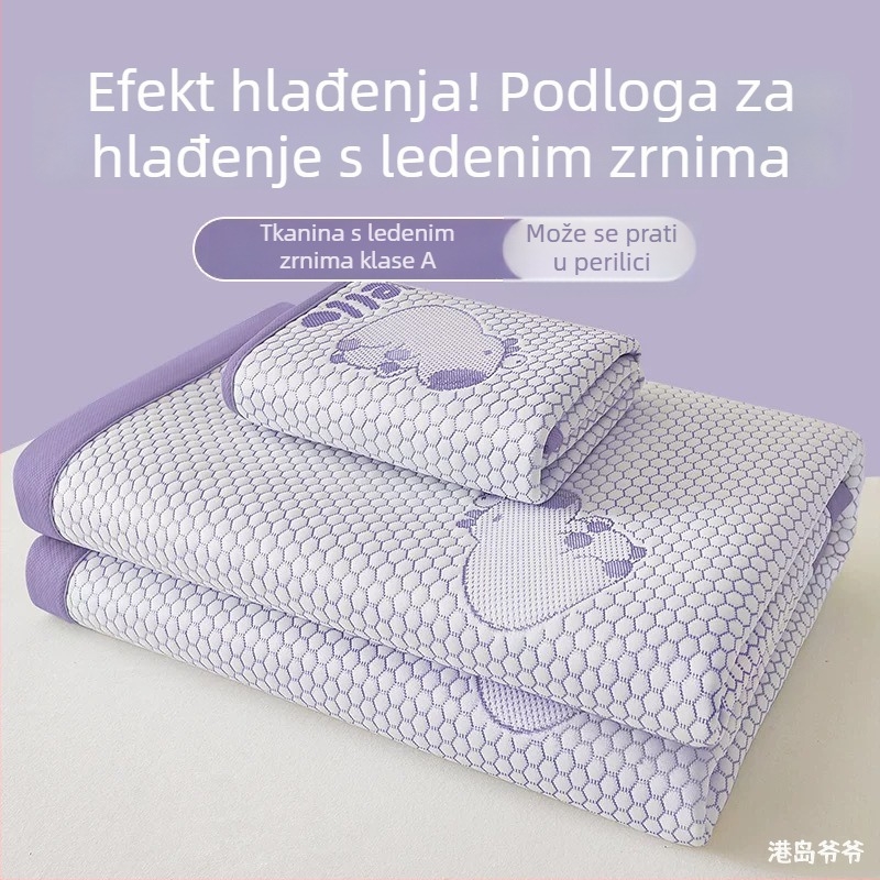 Sklopiva podloga za hlađenje od ice-silk, sigurna za bebe, periva u pranju, ljetna upotreba