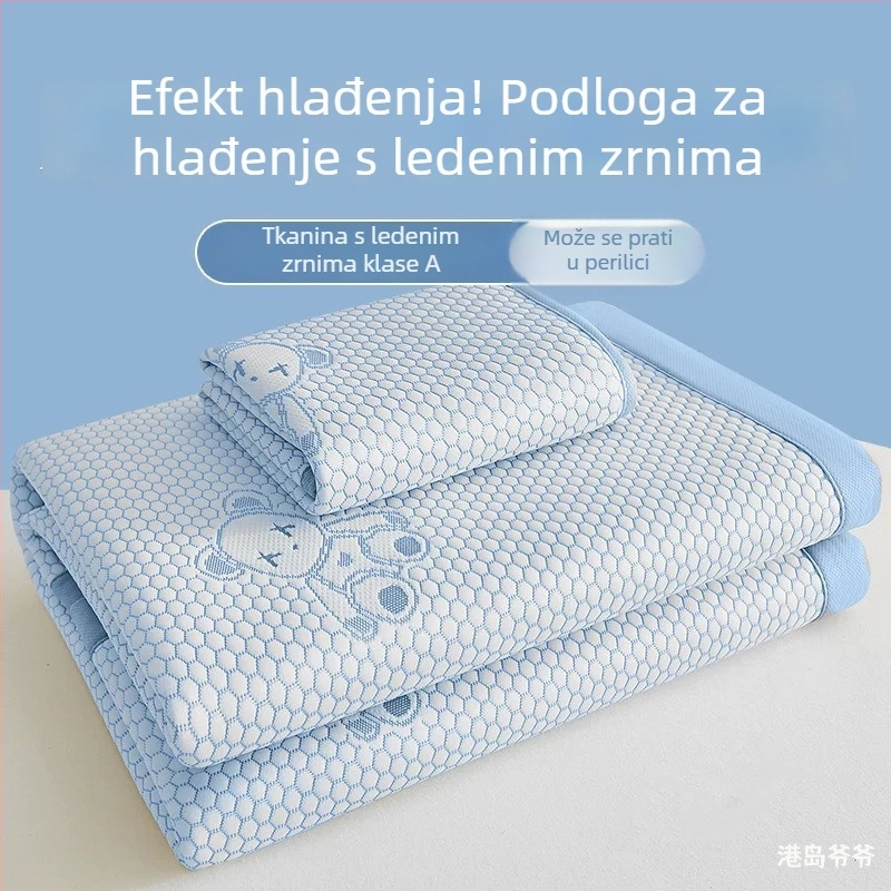 Sklopiva podloga za hlađenje od ice-silk, sigurna za bebe, periva u pranju, ljetna upotreba