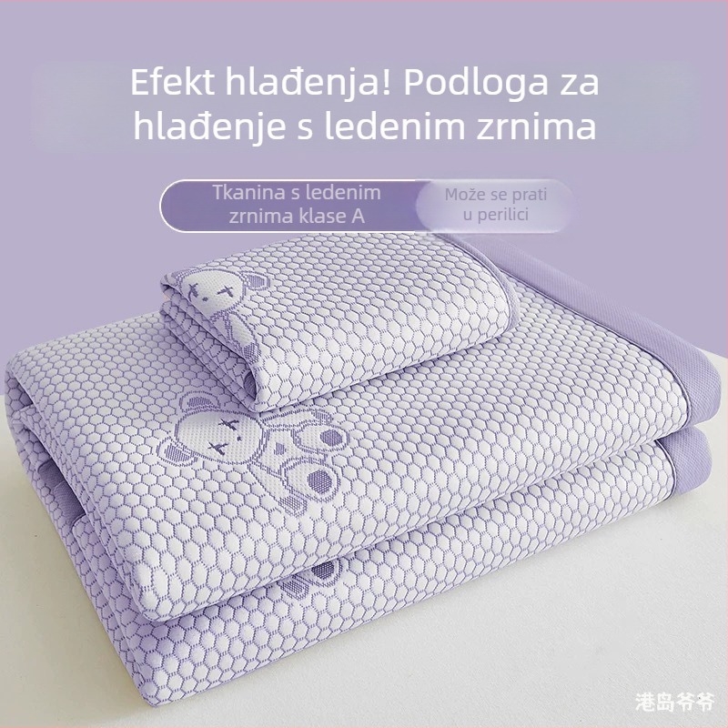 Sklopiva podloga za hlađenje od ice-silk, sigurna za bebe, periva u pranju, ljetna upotreba