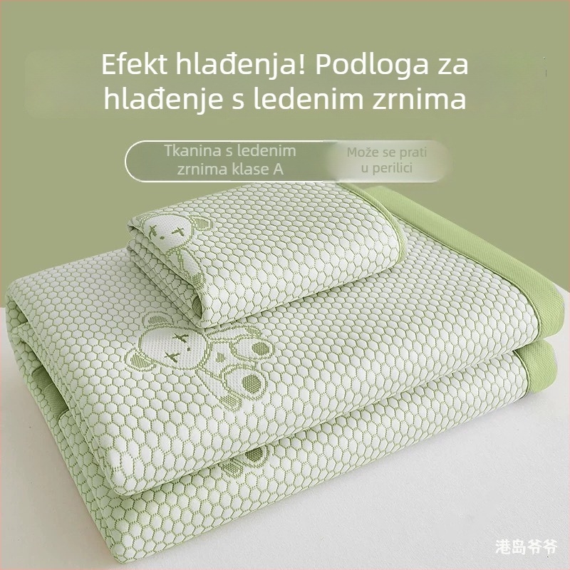Sklopiva podloga za hlađenje od ice-silk, sigurna za bebe, periva u pranju, ljetna upotreba