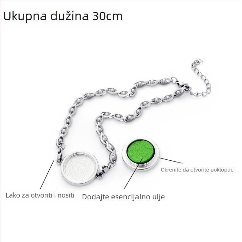 Narukvica za gležanj od legure, oblik lisca, difuzor eteričnog ulja, podesiva, repelent protiv komaraca