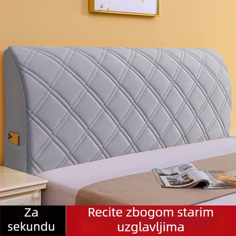 2022. model, sve sezone, kompletna navlaka za naslon uzglavlja kreveta, s debelim podstavom leđa i furnir od drveta, zaštita od prašine