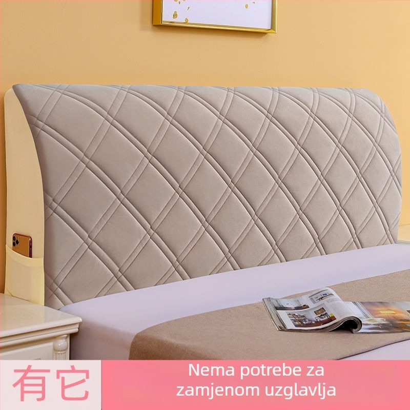 2022. model, sve sezone, kompletna navlaka za naslon uzglavlja kreveta, s debelim podstavom leđa i furnir od drveta, zaštita od prašine