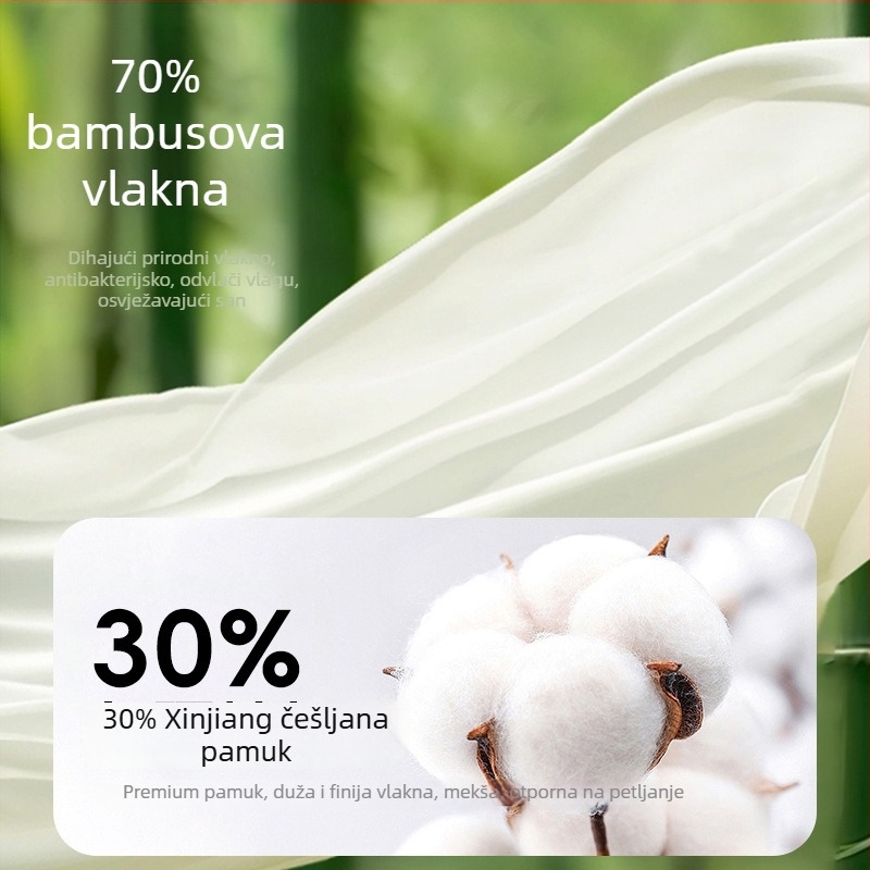 Dječja vreća za spavanje s odvođenim nogama, bambus vlakna, punjenje od pamuka, antibakterijsko, pogodna za ljeto, proljeće i jesen