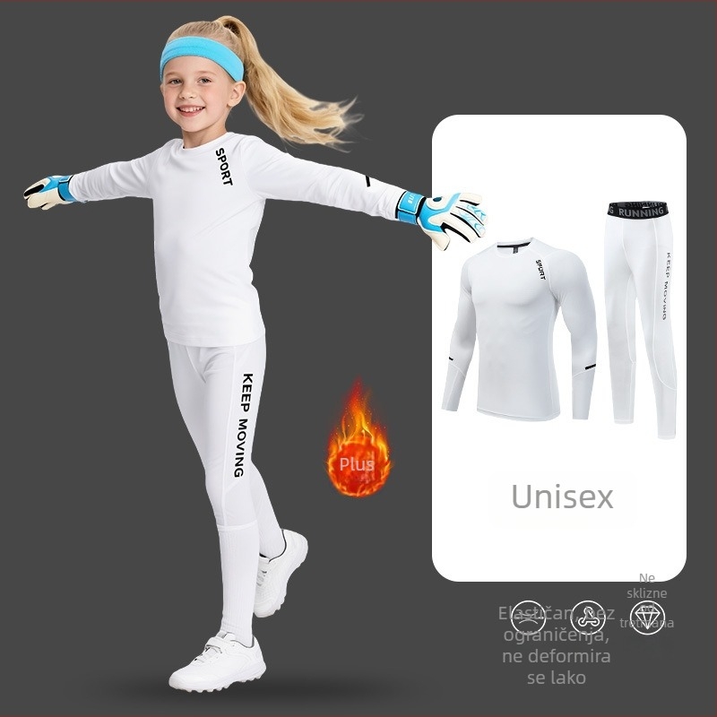 Dječji dugi rukav multisportni trening set, brzo-sušeći, unisex, sve sezone, Kuaiyu, poliester-acetat smjesa, koži prilagođena podstava