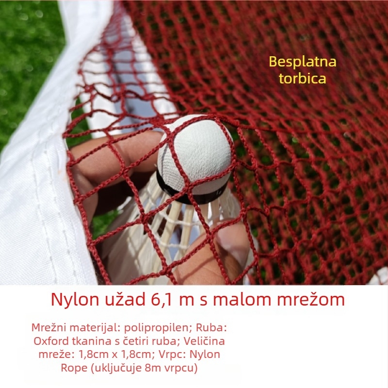Badminton mreža – standardna, profesionalna, prijenosna za unutarnju i vanjsku upotrebu (Brand: Powerful merchant)