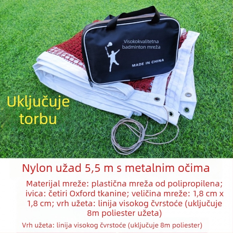 Badminton mreža – standardna, profesionalna, prijenosna za unutarnju i vanjsku upotrebu (Brand: Powerful merchant)