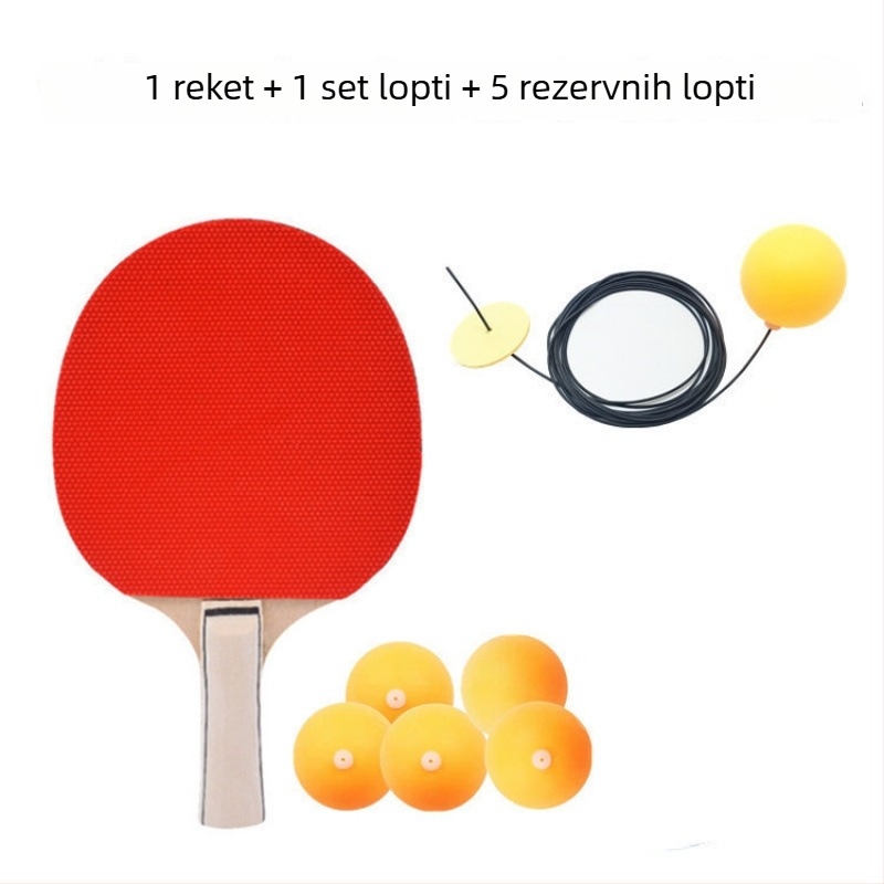 Viseći trener za stolni tenis - samostalni uređaj za trening, PP materijal, viseća lopta za trening vida za djecu