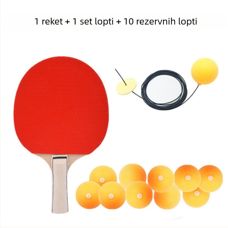 Viseći trener za stolni tenis - samostalni uređaj za trening, PP materijal, viseća lopta za trening vida za djecu