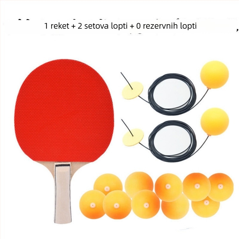 Viseći trener za stolni tenis - samostalni uređaj za trening, PP materijal, viseća lopta za trening vida za djecu