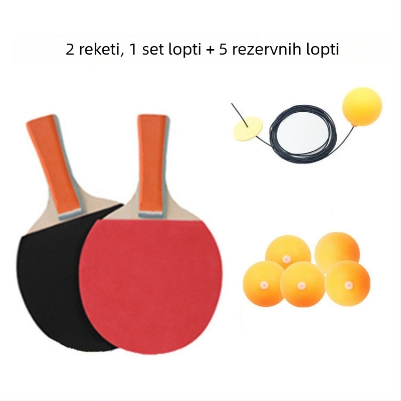 Viseći trener za stolni tenis - samostalni uređaj za trening, PP materijal, viseća lopta za trening vida za djecu