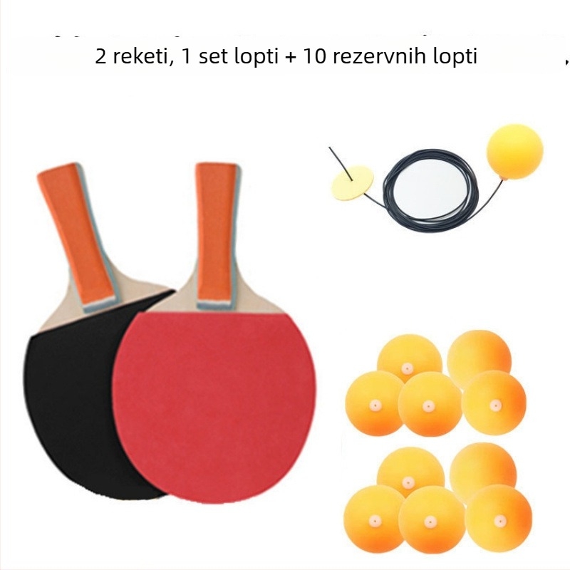Viseći trener za stolni tenis - samostalni uređaj za trening, PP materijal, viseća lopta za trening vida za djecu