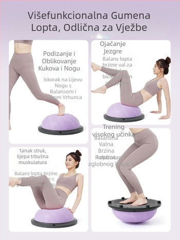 Longway Wave Speed Ball - napuhiva PVC fitness lopta za kućnu upotrebu, Pilates i trening ravnoteže, 5 kg