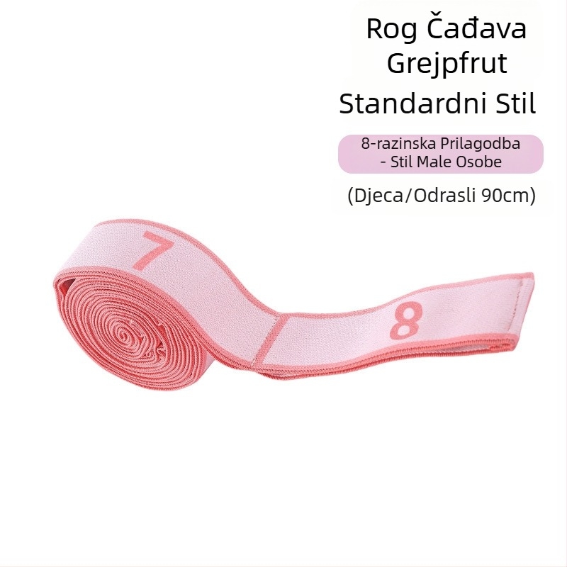 Lancini Joga elastična traka – poliester-pamučna smjesa, za Pilates treninge, segmentirano naprezanje, prilagodljiv otpor