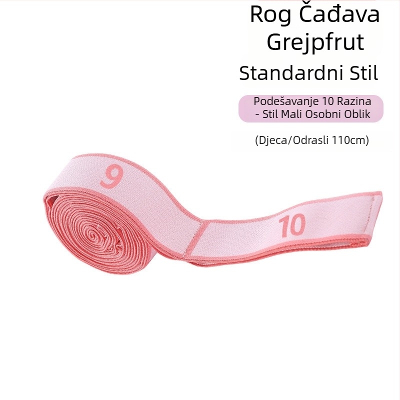 Lancini Joga elastična traka – poliester-pamučna smjesa, za Pilates treninge, segmentirano naprezanje, prilagodljiv otpor