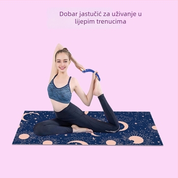 Sportski joga ručnik od mikrovlakana, 280 g, prilagodljiv s logom, tisk loga moguć, brzo suši, prenosiv, upija vlagu