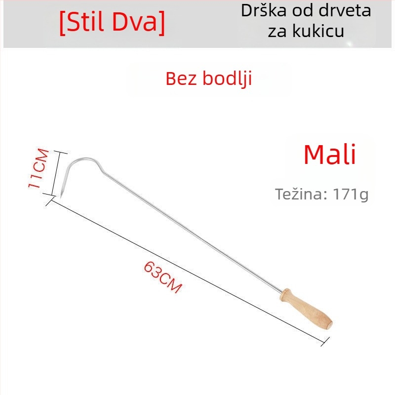 Izvlačna ribarska kuka – Fish full Pond – nehrđajući čelik