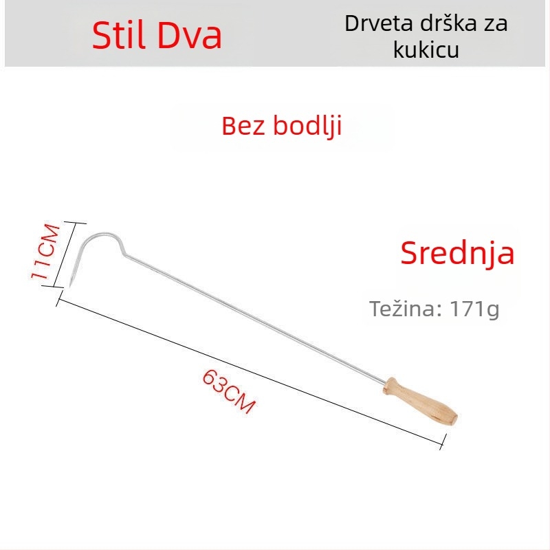 Izvlačna ribarska kuka – Fish full Pond – nehrđajući čelik