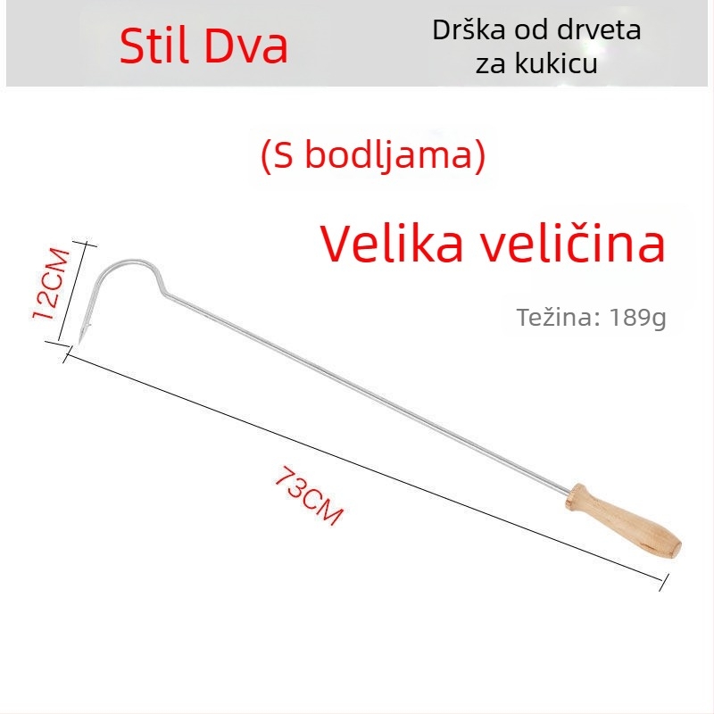 Izvlačna ribarska kuka – Fish full Pond – nehrđajući čelik