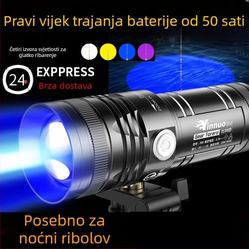 Yinnuo punjiva LED lampa za noćno pecanje