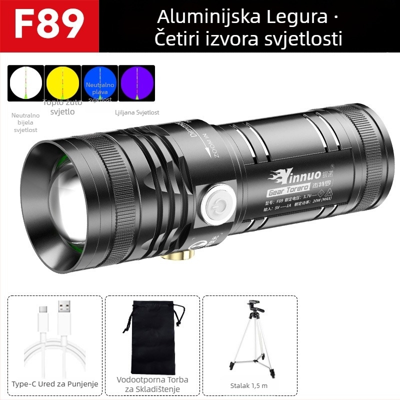 Yinnuo punjiva LED lampa za noćno pecanje