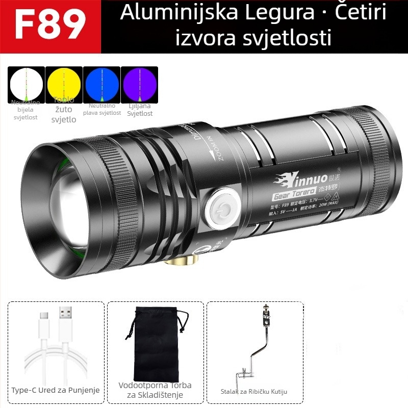 Yinnuo punjiva LED lampa za noćno pecanje