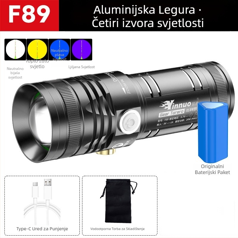 Yinnuo punjiva LED lampa za noćno pecanje