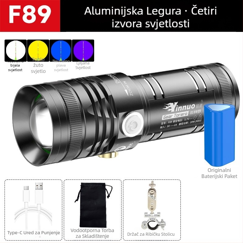 Yinnuo punjiva LED lampa za noćno pecanje