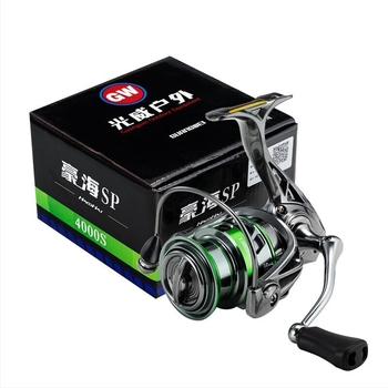Guangwei mulinet za spinning, 8+1 ležajeva, prednja kočnica, metalna špulja
