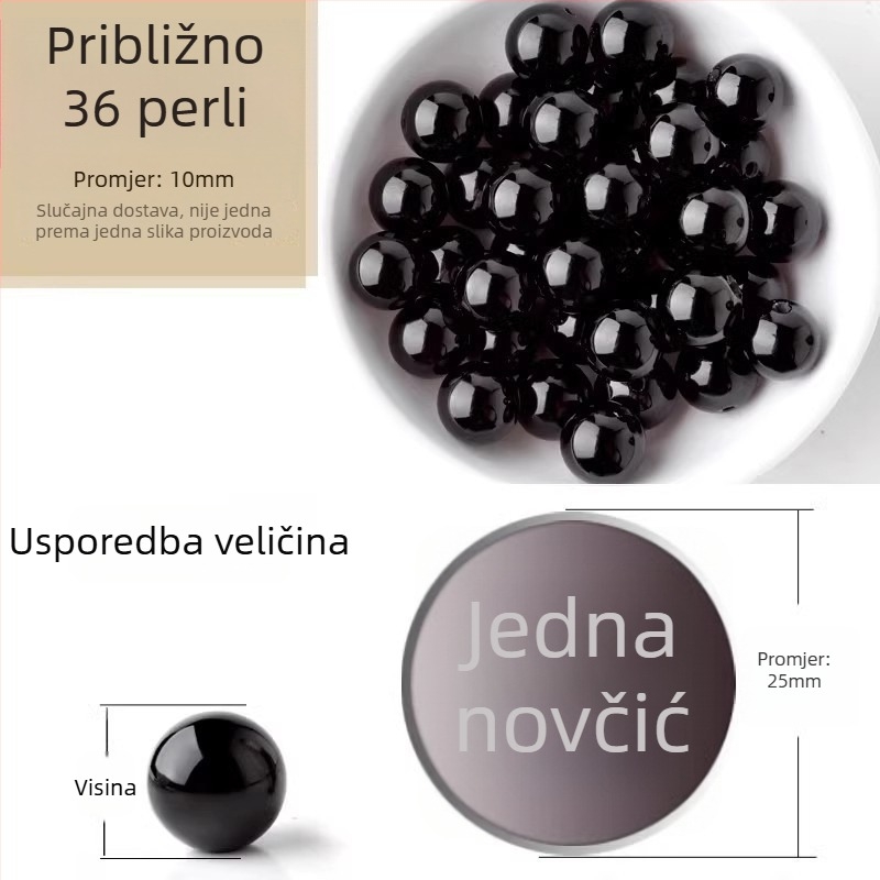 Akatne slobodne perle, polirane okrugle perle, komponente za narukvicu, Dianrun Jewelry