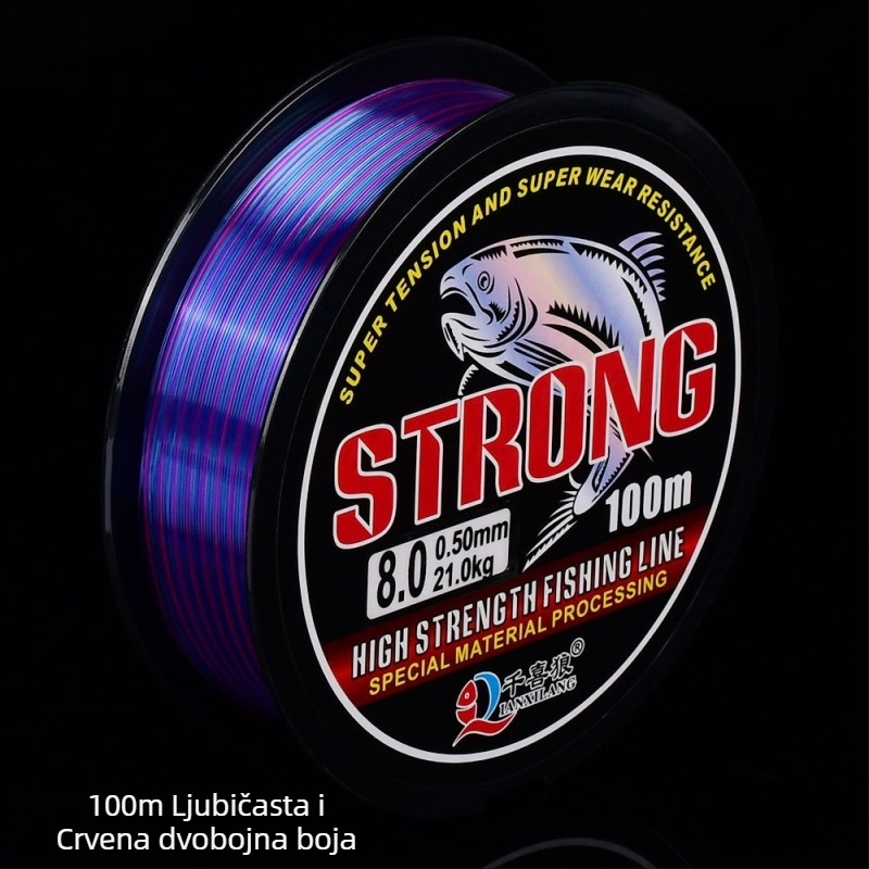 Yaoxin glavna najlon linija za ribolov — nosivost 7,5 kg, linija za ribolov