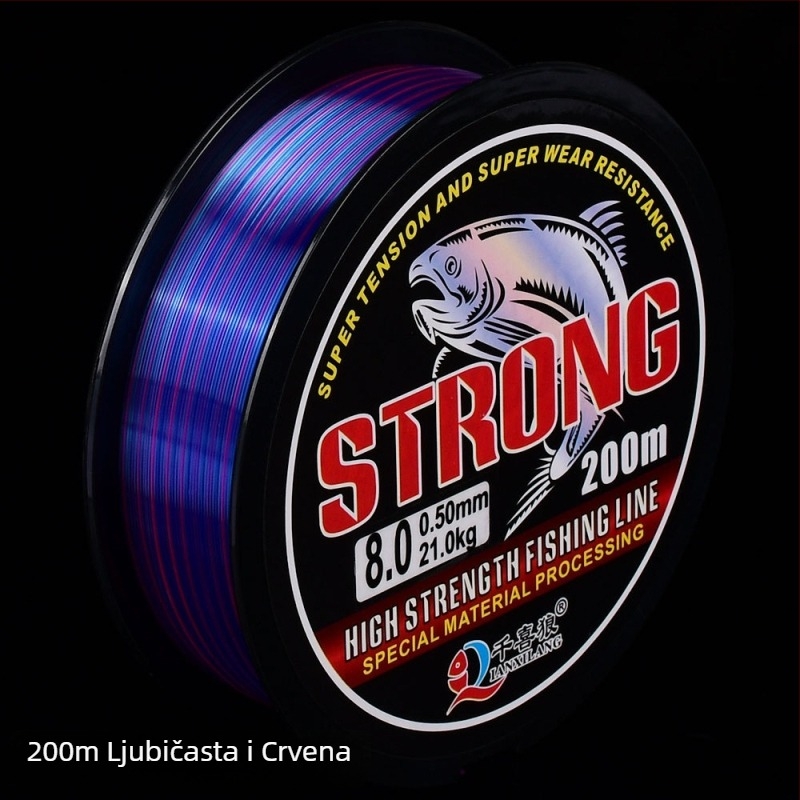 Yaoxin glavna najlon linija za ribolov — nosivost 7,5 kg, linija za ribolov