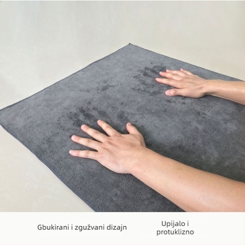 Ručnik za prostirku za jogu – protuklizni, upija znoj, brzo se suši, strojno pranje