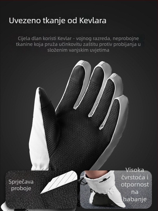 Skijaške rukavice od PU materijala – kod proizvoda 001