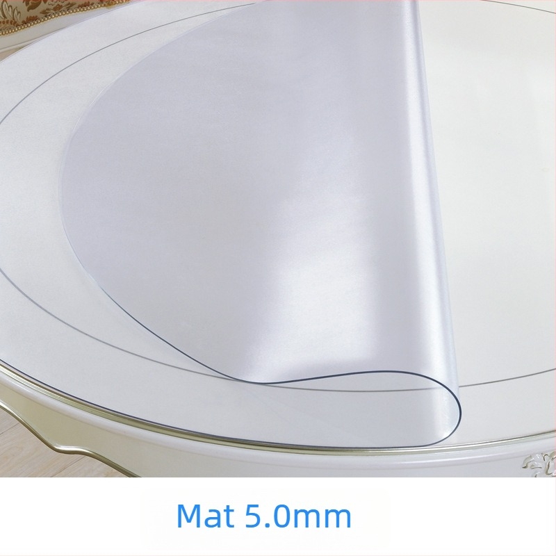 Kružni stolnjak od PVC-a, proziran, vodootporan, otporan na ulje, protuklizni, otporan na visoke temperature, za hotelsku upotrebu