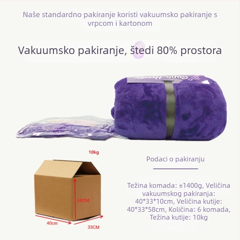 Deka s kapuljačom USB-grijana za vanjsku upotrebu s flanelom, debeli dvostruki sloj, pidžama za parove